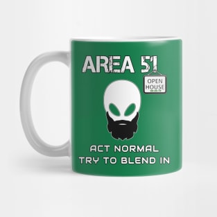 Area 51 Act Normal, try to blend in. Fun #StormArea51 design Mug